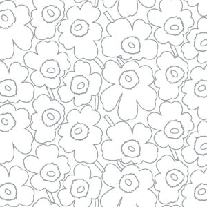 Marimekko tapetti - Piirto Unikko