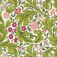Leicester Wallpaper, Sour Green/Plum
