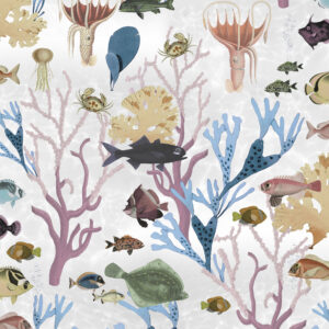 Tapetti Aquarium, pastel